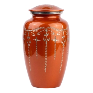 Handcrafted Matte Grey Metal Cremation Urn for Adult Ashes Silver Hand-Engraved Funeral <b>Memorial</b> Urn <b>Box</b> Wholesale - Product Image 3