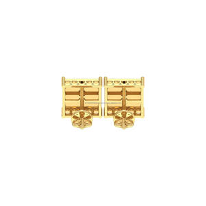 Pendientes cuadrados de plata de ley 925 con moissanita de corte redondo y baño de rodio, ideales para uso diario, fiestas, bodas, regalo para la mejor amiga. - Product Image 2