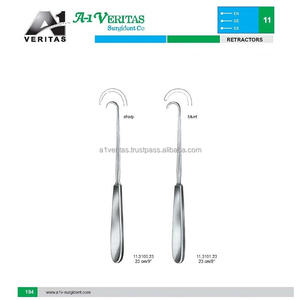 Retractor Quirúrgico Manual Reutilizable de 1 Punta, Afilado y Cónico, de 23 cm, Marca A-1 VERITAS Volkmann, Calidad Premium |   Kit de Sutura Kitmedic - Product Image 5