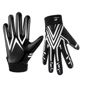 Custom American Football Receiver Gloves Maximum Grip Breathable Flexible Training <b>Game</b> Gloves OEM ODM Supplier - Product Image 6