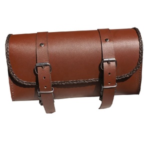 Sac à outils de moto en cuir véritable HMB-3014B-Couleur et taille personnalisées OEM Custom Retrofit/Upgrade Travel Bagages - Product Image 1