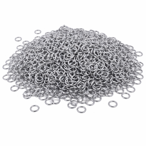Anillos de malla de acero dulce de alta calidad para la fabricación de armaduras de malla, recreación medieval, disfraces de Halloween y Navidad - Product Image 1
