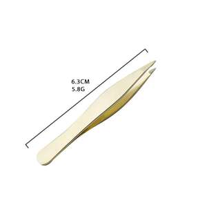 Pinces à cils en acier inoxydable en gros, outil professionnel pour extensions de cils - Product Image 4