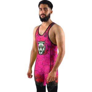 OEM personnalisé grande taille maillots tricotés respirant haltérophilie maillots de lutte techniques lavées vente en gros pas cher personnalisé - Product Image 4