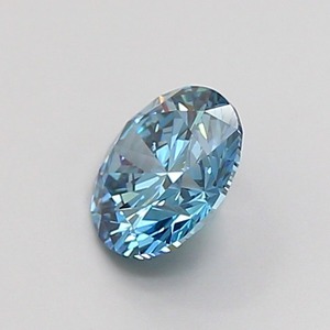 Diamant CVD créé en laboratoire, taille ronde, 1 carat, couleur bleu vif fantaisie, clarté VS1, polissage excellent, qualité supérieure, pierre non montée. - Product Image 3