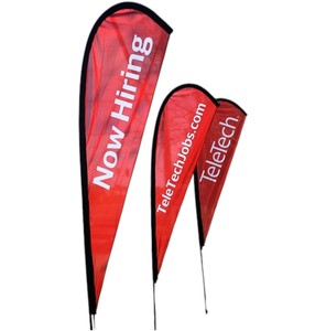Bandera Decorativa en Forma de Lágrima con Plumas, Impresión Digital en Poliéster, Mástil de Aluminio Portátil, Bolsas de Embalaje para Pancartas Promocionales para Exteriores - Product Image 4
