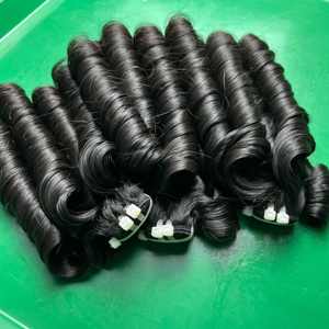 CDYHAIRVN ผมลอนเด้งแบบดิบ ขายส่งแบบมัดรวม ผมเวอร์จินแบบซุปเปอร์ดับเบิ้ลดรอน 100% ผมแท้สำหรับผู้หญิงผิวสี - Product Image 2