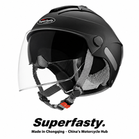 Casque de moto universel quatre saisons pour jeunes, double visière, fermeture rapide, ABS personnalisé, ouvert, idéal pour la conduite sur campus scolaire