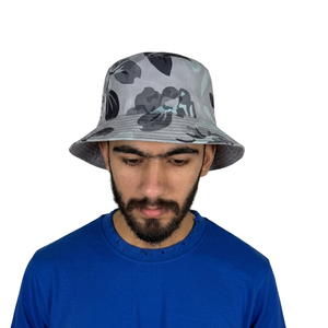 Chapeau Bob Unisexe en Coton à Imprimé Numérique Rouge – Expédition Quotidienne – Idéal pour les Loisirs, les Voyages, les Fêtes, la Pêche, les Activités de Plein Air et le Cyclisme - Product Image 4