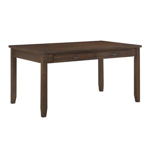 Set da Pranzo 6 Pezzi Finitura Ciliegio Scuro, Mobili in Legno con Cassetti Funzionali, Panca e 4 Sedie Laterali Rivestite in Ciniglia per Sala da Pranzo - Product Image 6