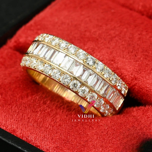 Bague romantique à imprimé léopard 18 carats de Vidhi Jewellery Incrustation personnalisée Diamant de culture certifié IGI pour fiançailles de mariage - Product Image 2