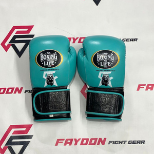 Nouveauté, gants de boxe professionnels de haute qualité fabriqués en cuir de vache véritable, sans couture, avec impression CA. - Product Image 1