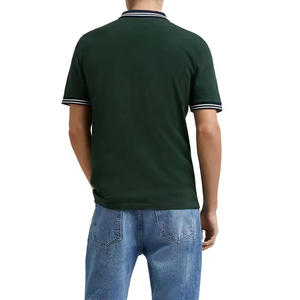 Wholesale Mens <b>Polo</b> Shirts Wholesale New Design Custom Embroidered Logo Printed Top Selling Half <b>Zip</b> <b>Up</b> <b>Polo</b> Shirts for Men - Product Image 5