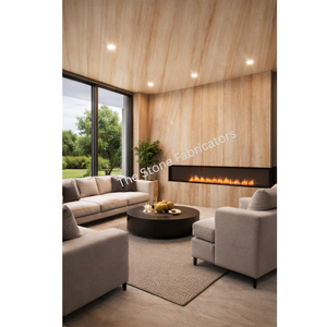 Teakwood Sandstone Thin Slab Rustic Sandblasted Surface Natural Stone <b>Veneer</b> <b>Sheet</b> TSF India - Product Image 4