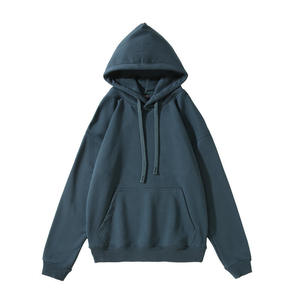 Premium Men's Winter Pullover <b>Hoodie</b> 100% Cotton Fleece Regular Fit Drop Shoulder Pocket Casual Streetwear - Product Image 5