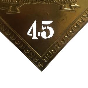 Plaque de shako à motif diamant de l'époque napoléonienne française de 1806 pour le 45e Régiment d'Infanterie - Product Image 5