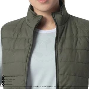 Chaqueta Acolchada Impermeable con Capucha y Estampado Frontal de Logotipo Personalizado de Alta Calidad para Hombre, Sin Mangas, Unisex, para Invierno y Actividades al Aire Libre - Product Image 2