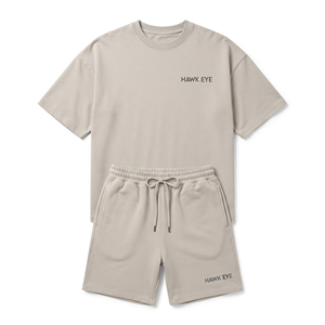 Ensemble de survêtement 2 pièces pour homme, nouvelle collection été, coupe ample, t-shirt à manches courtes et short, personnalisable avec logo – Vente chaude - Product Image 4