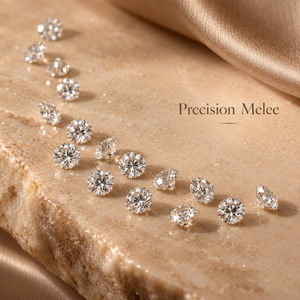 เพชร JC Diamond JC-04 เพชรธรรมชาติเม็ดเดี่ยว สี FG ความสะอาดระดับ VS น้ำหนัก 0.040-0.075 กะรัต ขนาด 2.1-2.6 มม. รูปทรงกลมเจียระไนแบบบริลเลียนท์ สำหรับทำเครื่องประดับ - Product Image 3