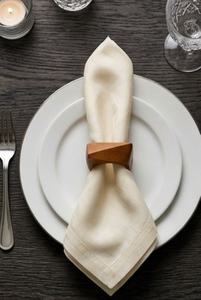 Anneau de serviette en bois moderne, design ajouré, largeur 5 cm, décoration de table durable, utilisation pour mariage - Product Image 6