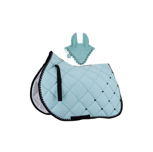 Juego de Almohadillas y Vendas Blancas para Montar a Caballo, Diseño OEM con Logotipo Personalizado, Almohadilla de Salto para Caballos - Product Image 1
