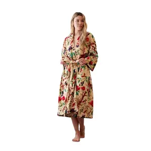 2023 Mode Nieuwe Print Boho Vakantiekleding Kimono Verkrijgbaar In Verschillende Maten En Kleur Van Indiase Exporteur