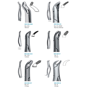 Juego de fórceps dentales manuales plateados con agarre estriado, alicates de ortodoncia, fórceps extractores de dientes para dentistas y adultos - Product Image 4
