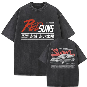 Camiseta Premium de Algodón Estilo Urbano con Gráfico de Pez Japonés, Corte Oversize, Fabricante de Marca Personalizada - Product Image 2