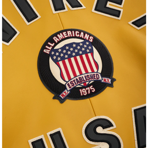 AVIREX LEATHER JACKET MEN AVIREX ICON MUSTARD JACKET - Product Image 4