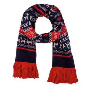Women's Long <b>Knitted</b> Scarf Printed <b>Animal</b> <b>Pattern</b> Thermal Insulation Winter Warm Accessory Classic Style Acrylic Material - Product Image 1