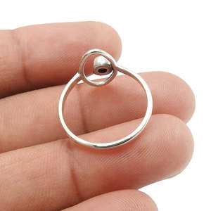 Trending Eye Design Stackable <b>Ring</b> With Round Cut Pearl <b>Crafted</b> From 925 Sterling Silver Factory Wholesale Bulk Handmade Jewelry - Product Image 4