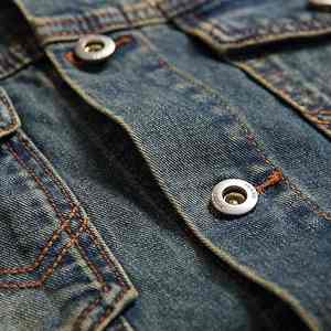 แจ็คเก็ตเดนิมผ้าฝ้ายคุณภาพสูง 100% สำหรับผู้ชาย สไตล์ลำลอง สีพื้น คอตั้ง มีกระเป๋าหน้า ระบายอากาศได้ดี สไตล์วินเทจ - Product Image 3
