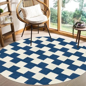 Best Quality Hand Tufted Wool <b>Carpet</b> Rugs for Hotel/Dining Room Modern Style <b>Round</b> Roll for Prayer Use - Product Image 1