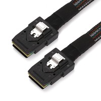Câble Mini SAS 180 degrés SFF-8087 vers serveur 12G, câble de serveur SFF-8087, transmission 12G