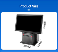 80 мм Принтер POS с автоматическим резаком Windows 10 Pro настольный сенсорный экран Pos Компьютер Caisse Enregistreuse все в одном