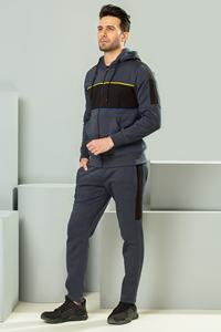 Combinaison de jogging à capuche unisexe avec logo personnalisé Ensemble de survêtements d'hiver pour hommes de grande taille - Product Image 2