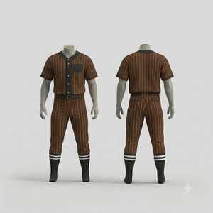 Ensemble uniforme de baseball pour hommes, maillot violet à manches courtes, pantalon avec ceinture, polyester respirant, couleur unie, vêtements d'équipe toutes saisons - Product Image 2