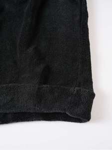Sudadera con Capucha Negra para Hombre, Lavado Ácido, Lana, Corte Regular, Casual, Invierno, Ecológica, Color Sólido, Tejido de Punto, Cordón Blanco - Product Image 6