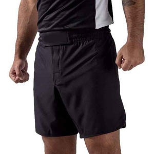 Custom Front Logo Men Solid Casual No Gi Anti-Wrinkle Waterproof Quick Dry Breathable Eco-Friendly Pocket 100% Polyester Shorts - Product Image 1