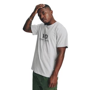 Camiseta Unisex Gris Jaspeado 100% Algodón 180g Oversize Cuello Redondo Manga Corta Casual Lisa para Impresión al por Mayor OEM - Product Image 3
