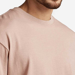 Oversized t Shirt Men Casual Half Sleeved Youth <b>Round</b> Neck Cropped Boxy T-shirt Custom t Shirt Screen Printing - Product Image 3
