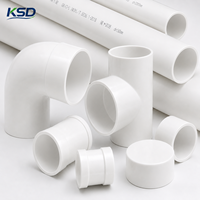 Tuyau de drainage en PVC-U pour système d'évacuation des déchets de la maison, de la cuisine et de la salle de bain, design moderne, gain de place, haute résistance, surface lisse