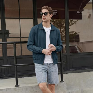 <b>Men</b>’s <b>Lightweight</b> Bomber <b>Jacket</b>, Casual Zip-Up Windbreaker, Stand Collar Fall <b>Jacket</b> for Outdoor and Everyday Wear - Product Image 5