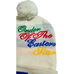 หมวกไหมพรมปักลาย Order Of The Eastern Star พร้อมโลโก้ OES สำหรับทุกเพศ ใส่ได้ในฤดูหนาว สไตล์ลำลอง ผลิตจากอะคริลิก 100% ขนาดผู้ใหญ่ 56-58 ซม. - Product Image 3