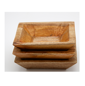 wood <b>bowl</b> Countertop <b>Large</b> Square Serving Salad <b>Bowls</b> for Salad Fruit Vegetable Mixing <b>Bowls</b> for selling - Product Image 1