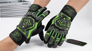 Flexible <b>baseball</b> batting <b>gloves</b> with secure closure anti slip grip breathable back and durable palm for daily practice - Product Image 3