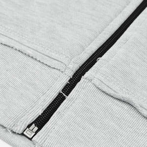 Sudaderas con capucha premium de manga larga con cremallera, básicas, de tela transpirable para uso diario informal. - Product Image 6