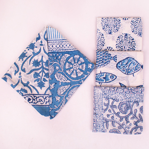 New Ready Sell Collection Eco-Friendly Cotton Floral Hand Block Printed Square <b>Bandana</b> Multifunctional Men Women Accessories - Product Image 5