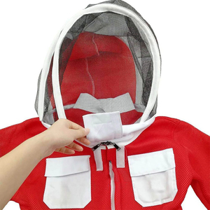 Traje de Apicultura Rojo y Blanco de Alta Calidad, Nuevo Modelo 2026, con Capucha de Malla, Corte Regular, para Seguridad en la Apicultura - Product Image 4