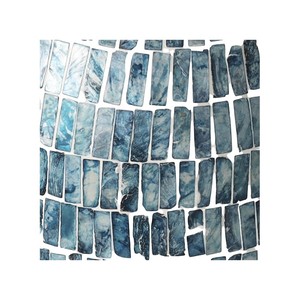 Jarrón de Cerámica Hecho a Mano con Mosaico, Redondo, Azul Brillante, Decoración Costera, Jarrón para Flores, Decoración para Sala de Estar y Hogar - Product Image 4